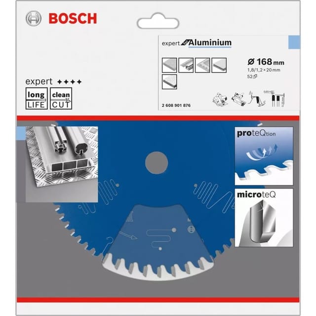 Kreissägeblatt Expert for Aluminium, Ø 168mm, 52Z