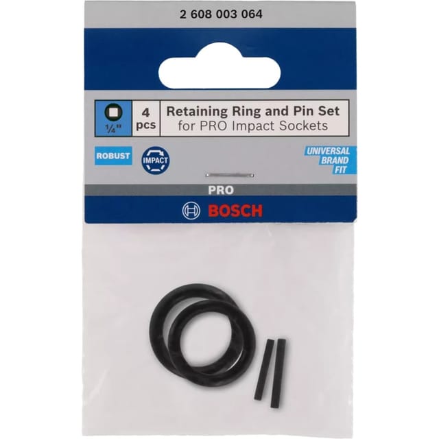 Set Haltering und Stift, für PRO Impact Steckschlüssel 1/4", Sicherung