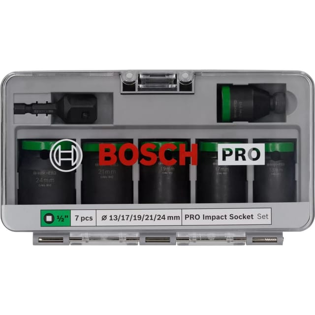 PRO Impact Steckschlüsseleinsatz-Set 1/2", 7-teilig