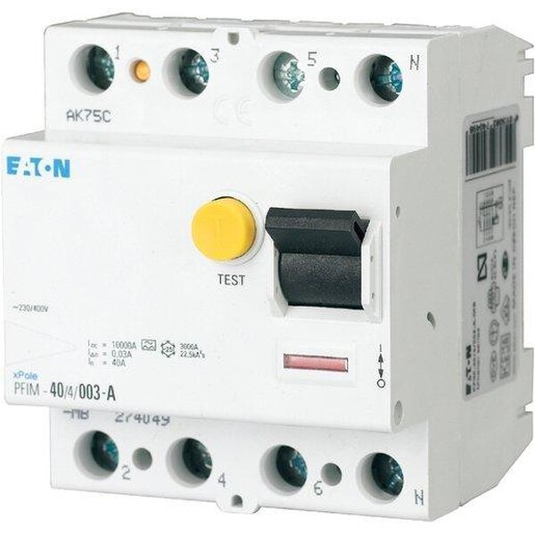 Eaton Fi-schalter (pfim-63/4/03-mw)