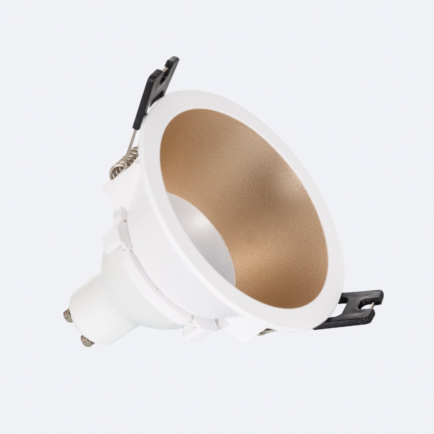 Efectoled - Downlight Einbaustrahler Konisch Gu10 6w Schnitt Ø 75 Mm Pc No Flicker 4000k Beige Neutralweiß