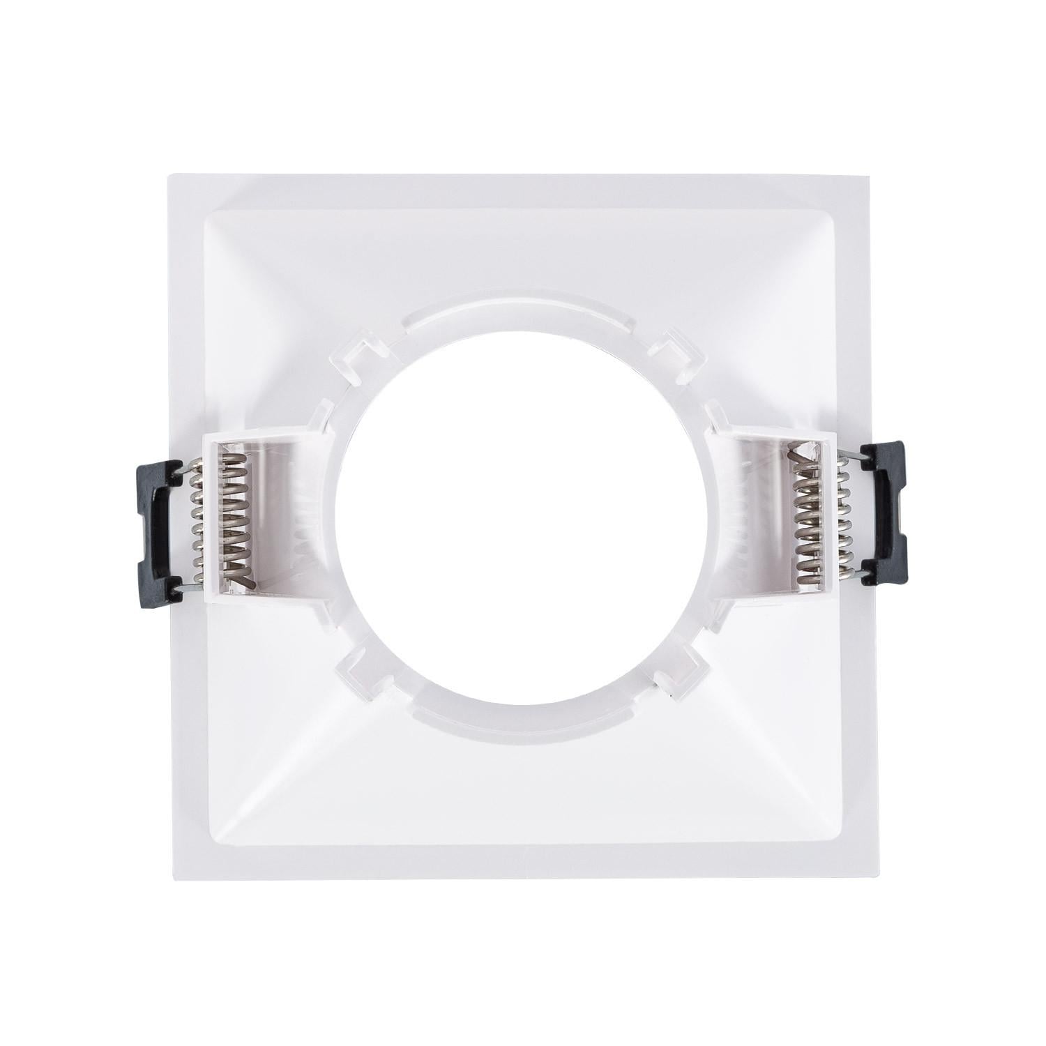 Efectoled - Downlight Einbaustrahler Eckig Gu10 6w Schnitt 85x85 Mm Niedrieger Ugr Pc No Flicker 4000k Schwarz Neutralweiß