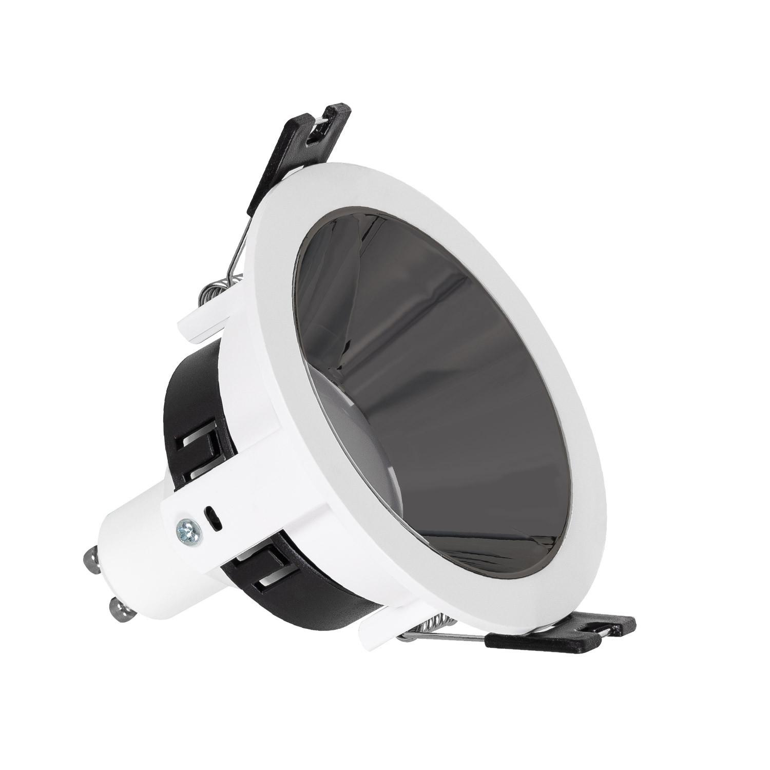 Efectoled - Downlight Einbaustrahler Konisch Gu10 6w Schnitt Ø 75mm Pc Verzinkt No Flicker 4000k Silber Neutralweiß