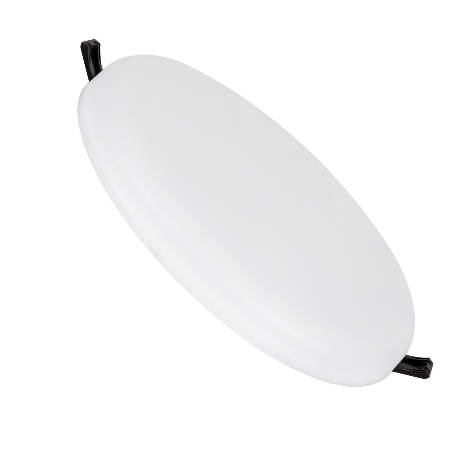 Efectoled - Led Einbaustrahler Flach 36w Rund Slim Ausschnitt Ø200 Mm Ip54 3000k Warmweiß