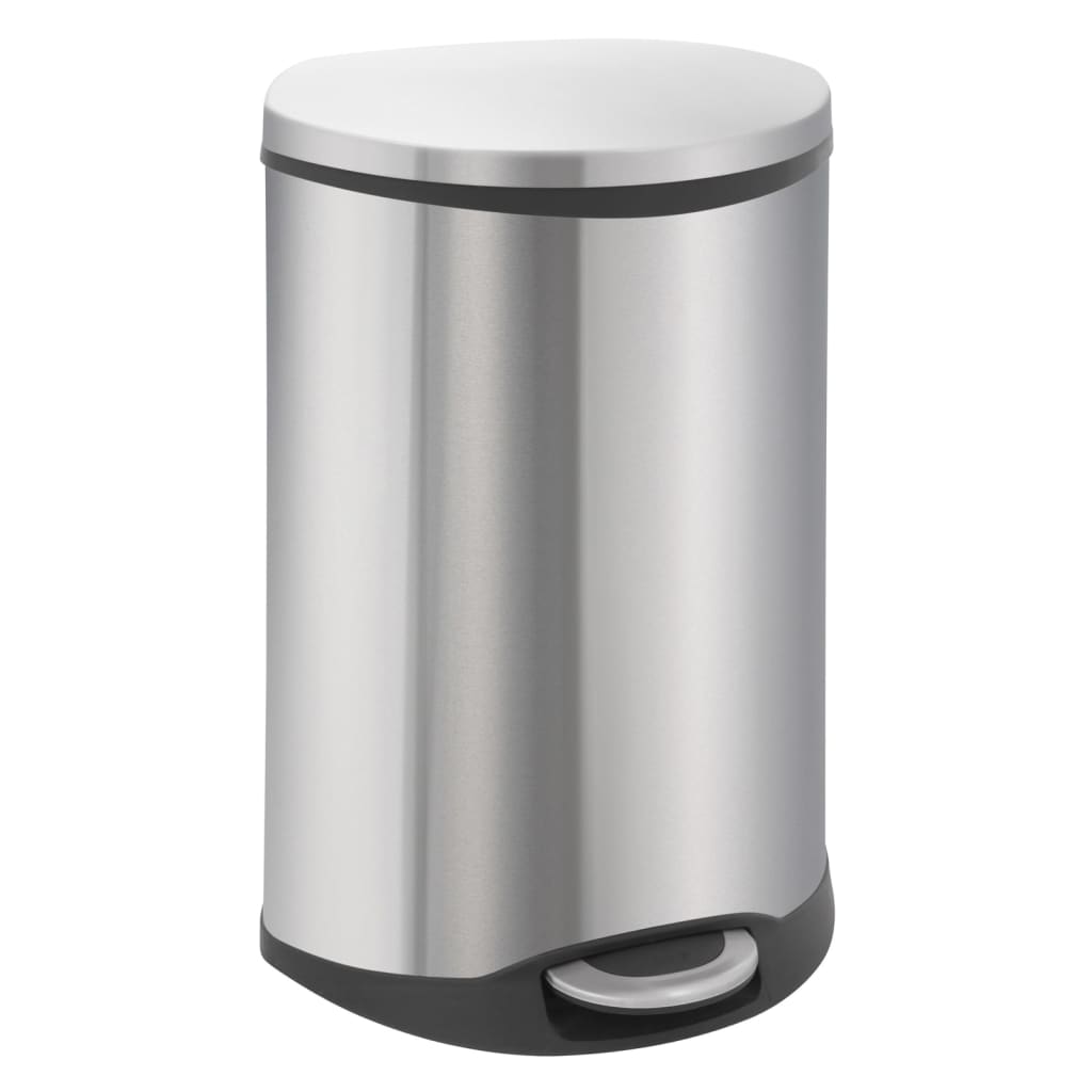 Tretmülleimer Shell 50 L Matt Silbern Eko