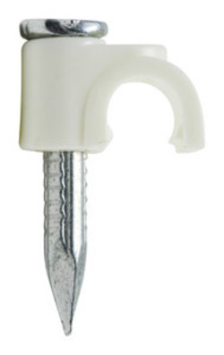 Kabelschelle Rundschlauch 6mm Weiss (preis 100 Stück)