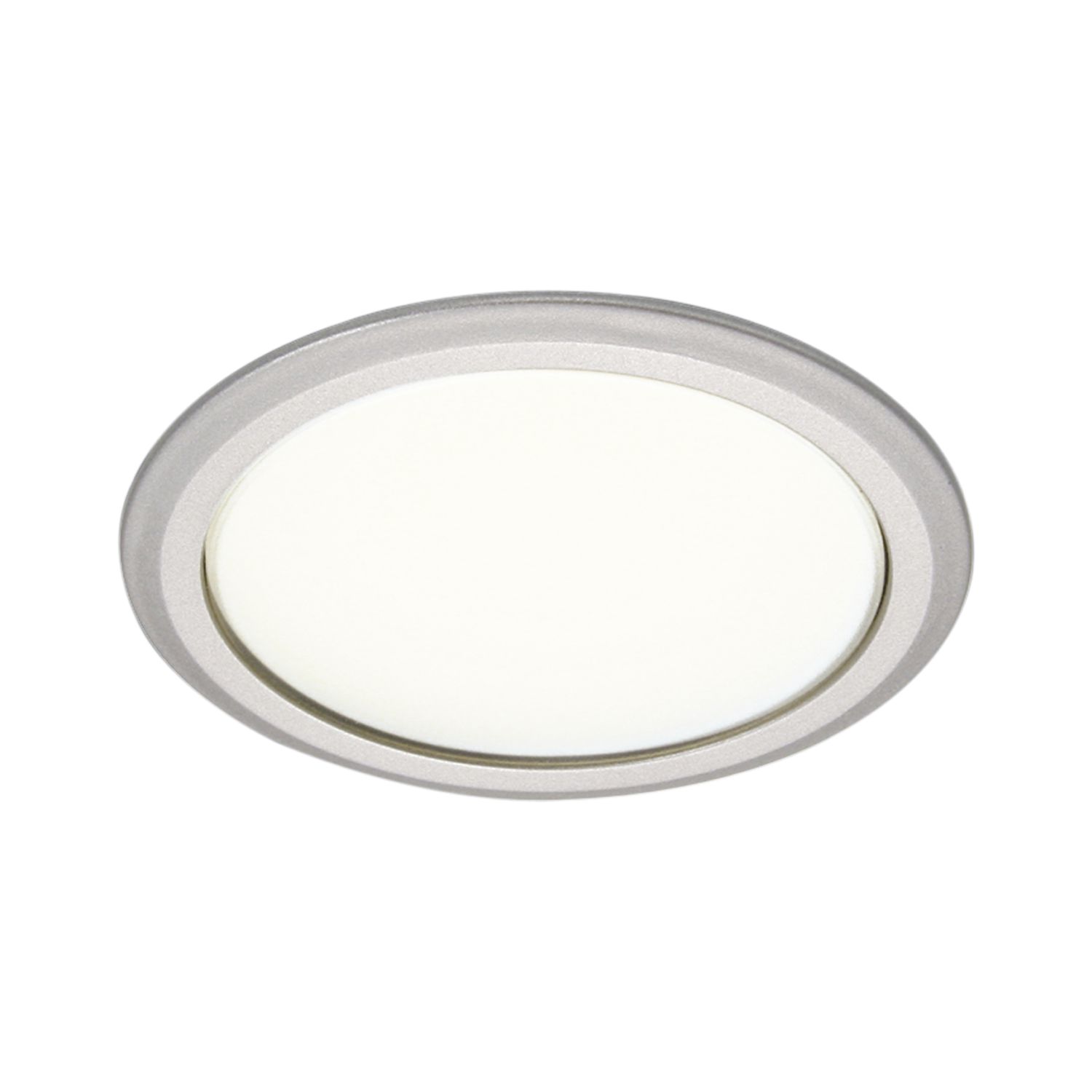 Led Einbauleuchte (flächenlicht) Led-spots Ø 82 Mm Warmweiß Silber - Elektra