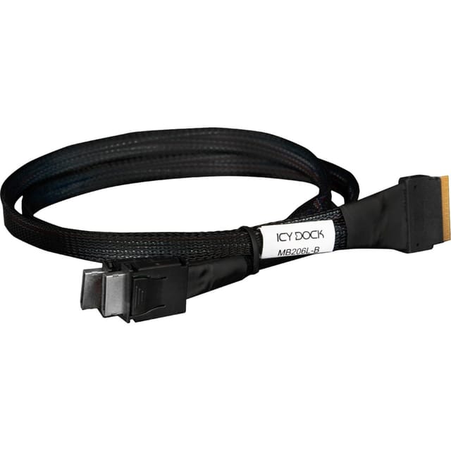 Kabel SlimSAS x8 SFF-8654 > 2x OCuLink x4 SFF-8611