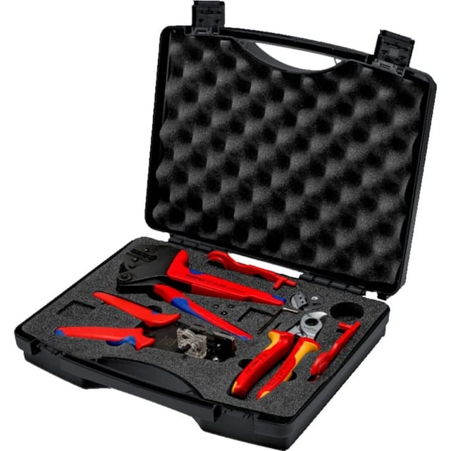 Werkzeugkoffer Photovoltaik, für Solar-Steckverbinder MC4, Werkzeug-Set