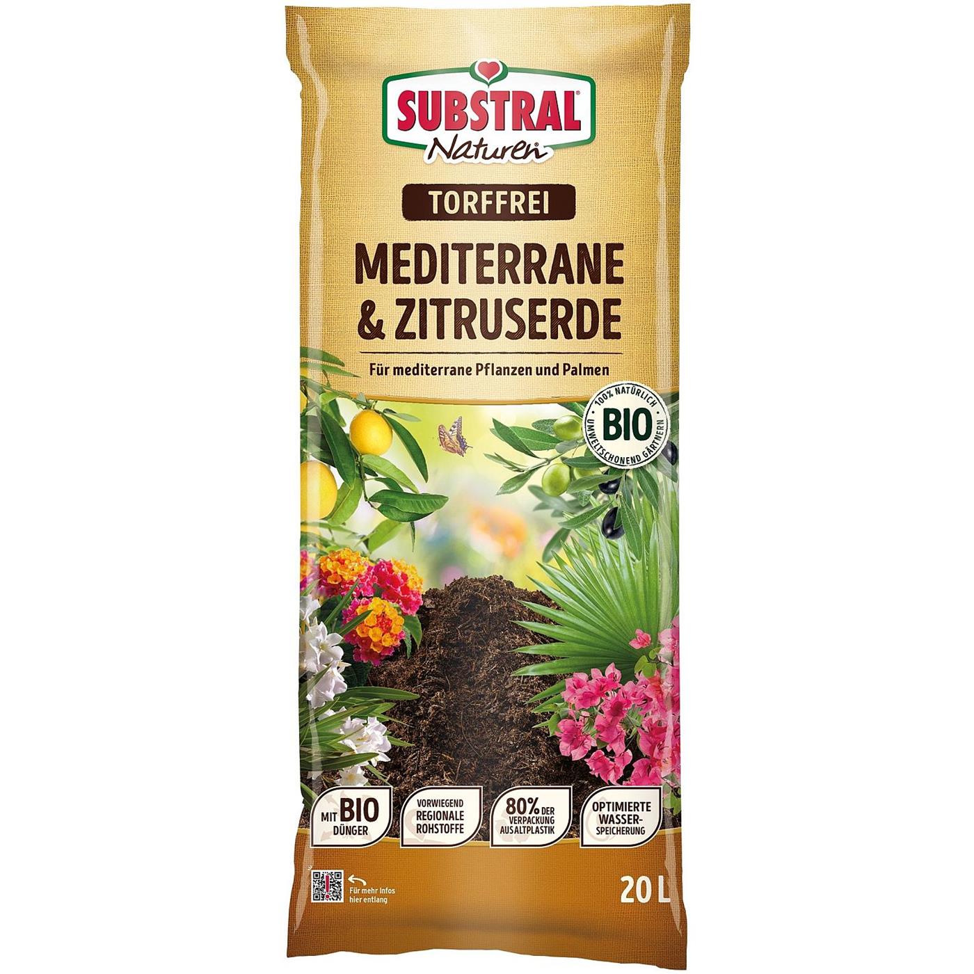 Substral® Naturen® Bio Mediterrane & Zitruserde Torffrei - 20 Liter