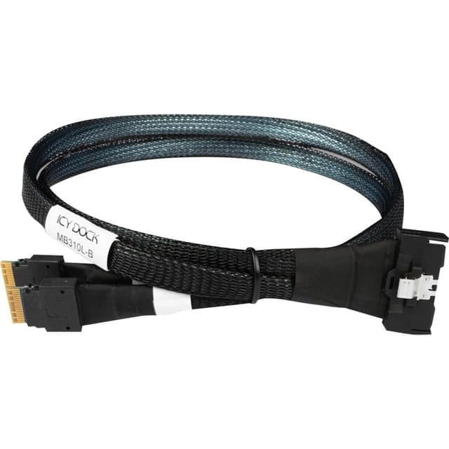 Kabel MCIO x8 SFF-TA-1016 > 2x SlimSAS x4 SFF-8654