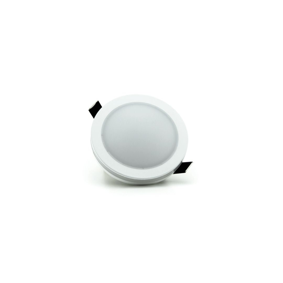 Verstellbare Quadratische Led-einbauleuchte, 6w 3100k, Runder Ausschnitt, 70mm, Schutzart Ip44, Für Badezimmer