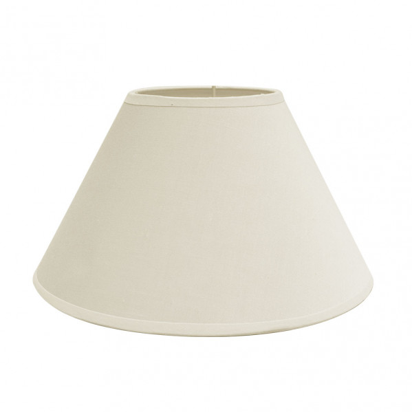 Fabrilamp - 157324015 Klarer Lampenschirm E27 Beige 40x20x26cm Geschlossen Konisch De Stoff Oder Papier, Vintage Für Beleuchtung De Innen De