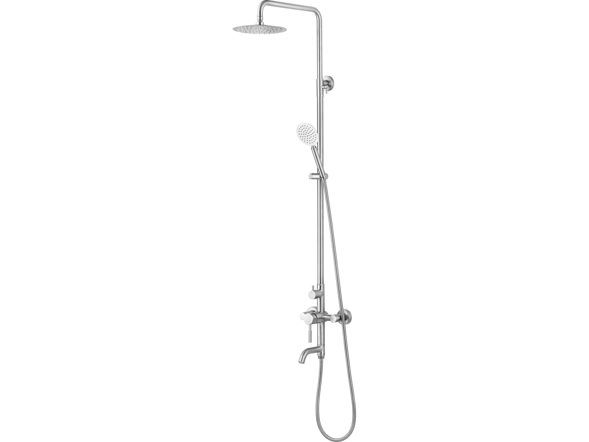 Duschsäule Aus Edelstahl Mit Dusch-set Steely 2