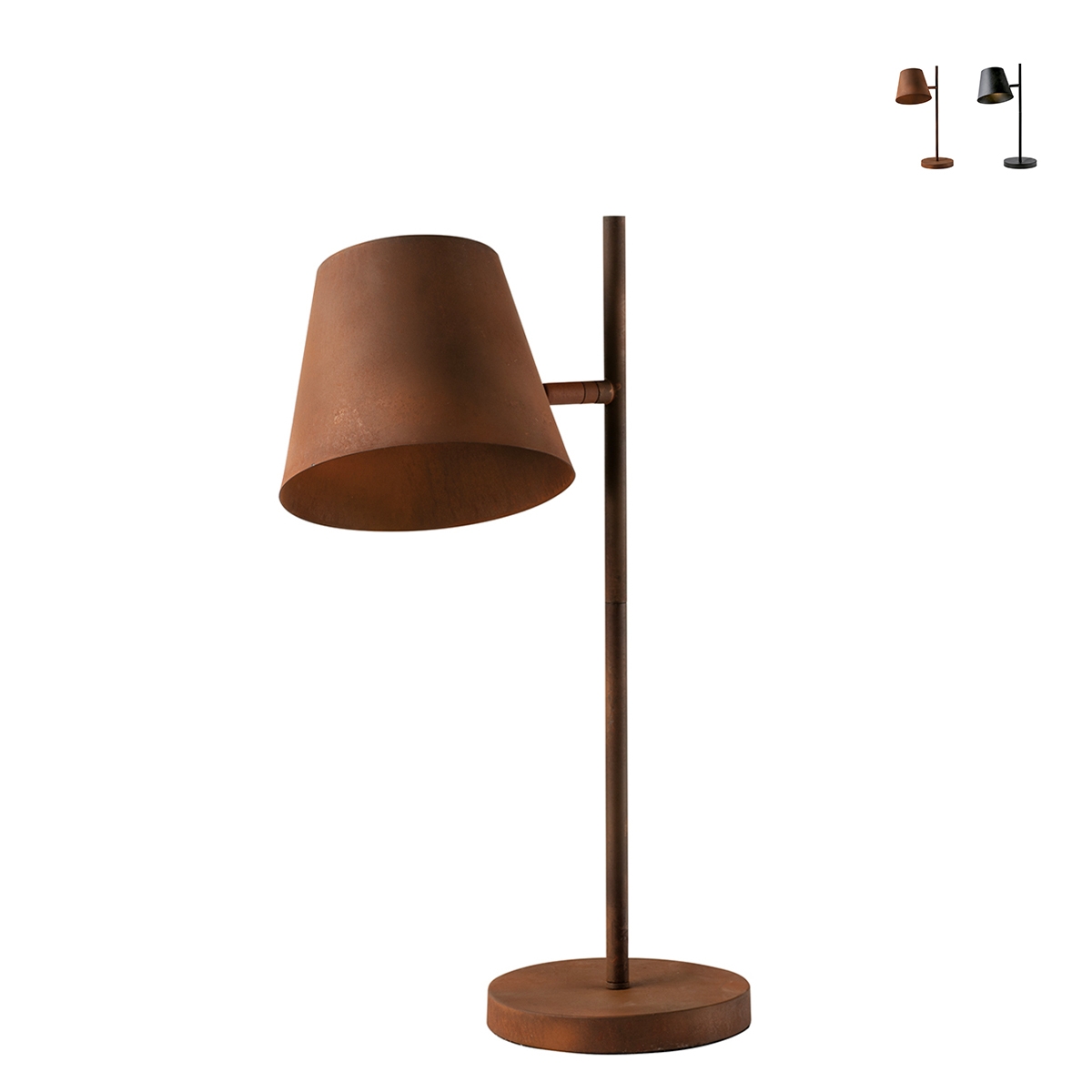 Industrielle Tischlampe Aus Metall Mit Verstellbarem Licht Colt Lt - Rost