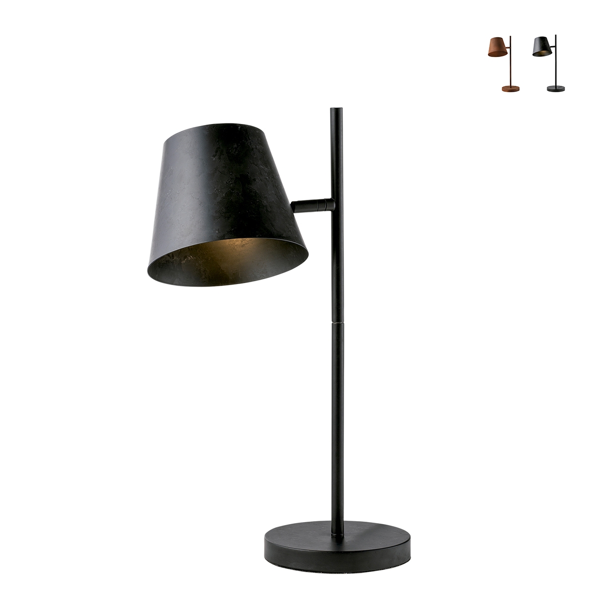 Industrielle Tischlampe Aus Metall Mit Verstellbarem Licht Colt Lt - Grau