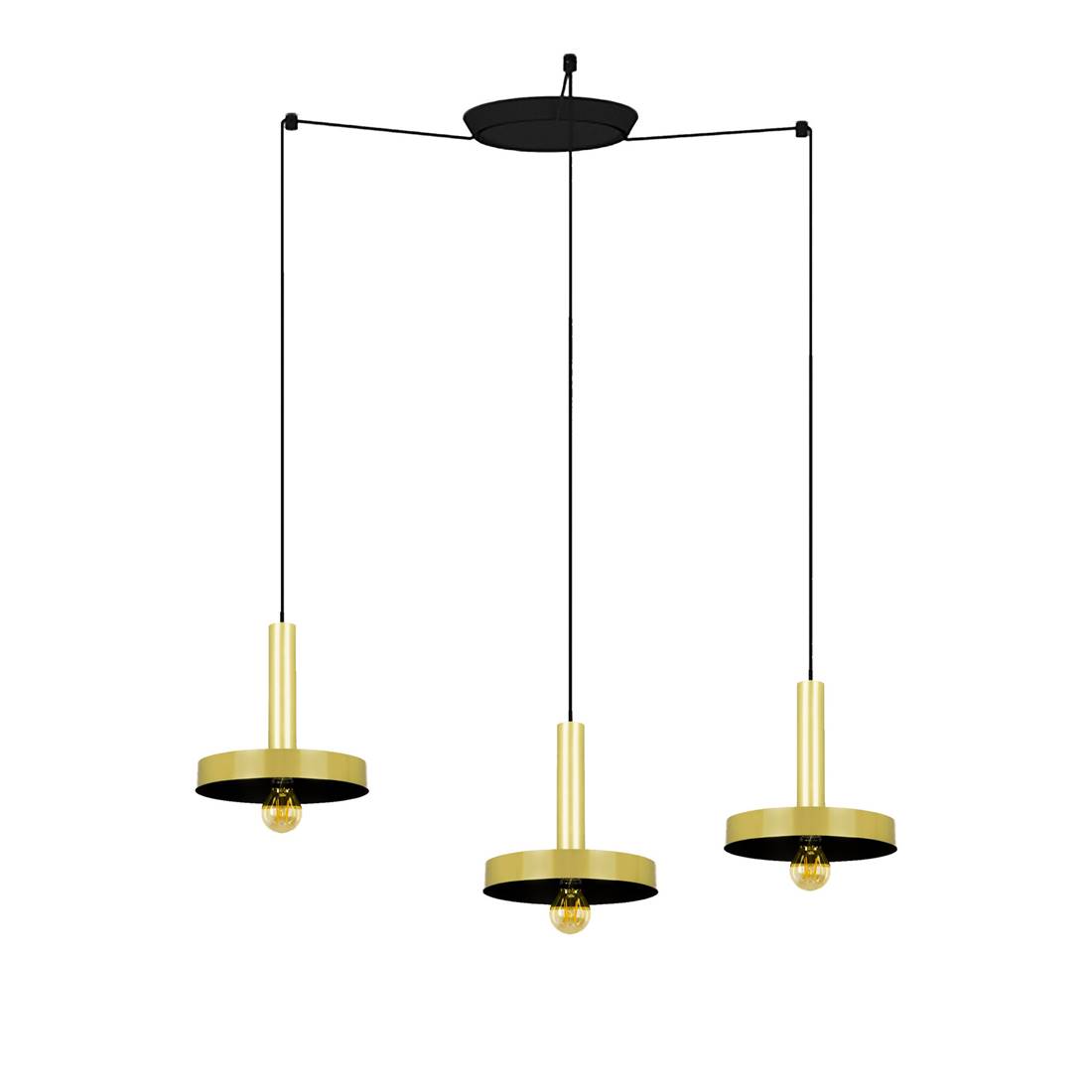 Whizz Hängelampe Gold/schwarz 3l 20161-3l