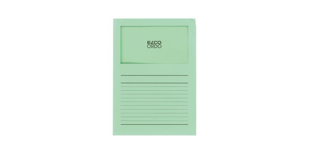 Elco Sichtmappe Elco Ordo Classico Din A4 120g/m² Papier Grün 100 St./pack.