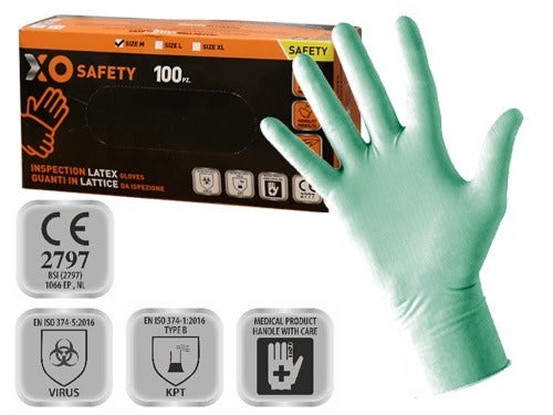 Fraschetti - Latexhandschuhe Für Medizinische Inspektion Und Persönliche Schutz (psa) - S