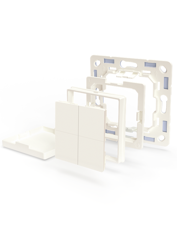 Adapter Legrand & Shelly, für Blu Wall Switch 4 Wandtaster