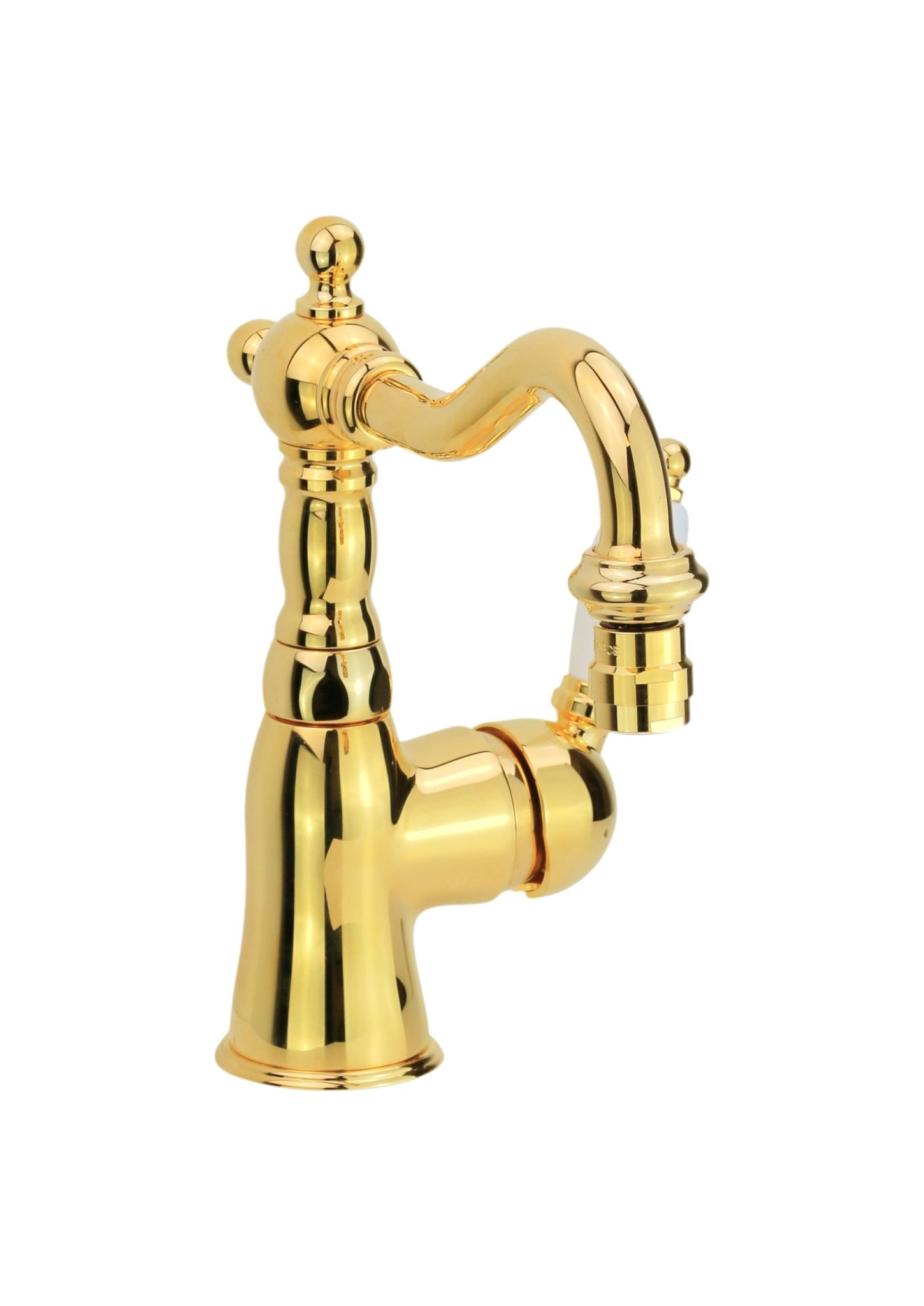 Klassischer Bidetmischer In Goldfarbe Gattoni Orta 2752/27d0.old Gold - Ohne Ablaufgarnitur