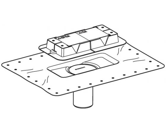 Geberit Ge Flanschaufsatz Zu Cleanline Incl. Bauschutz 243553 243553001