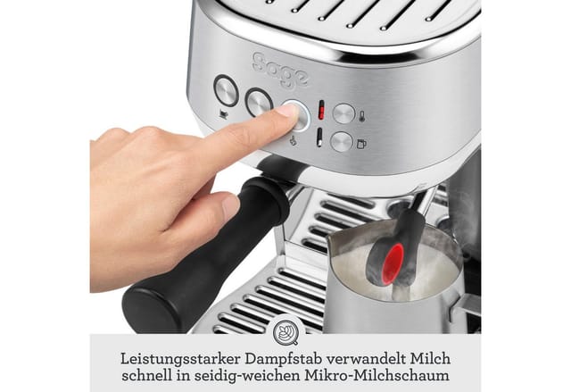 the Bambino Plus Siebträgermaschine SES500BSS4EEU1, Espressomaschine