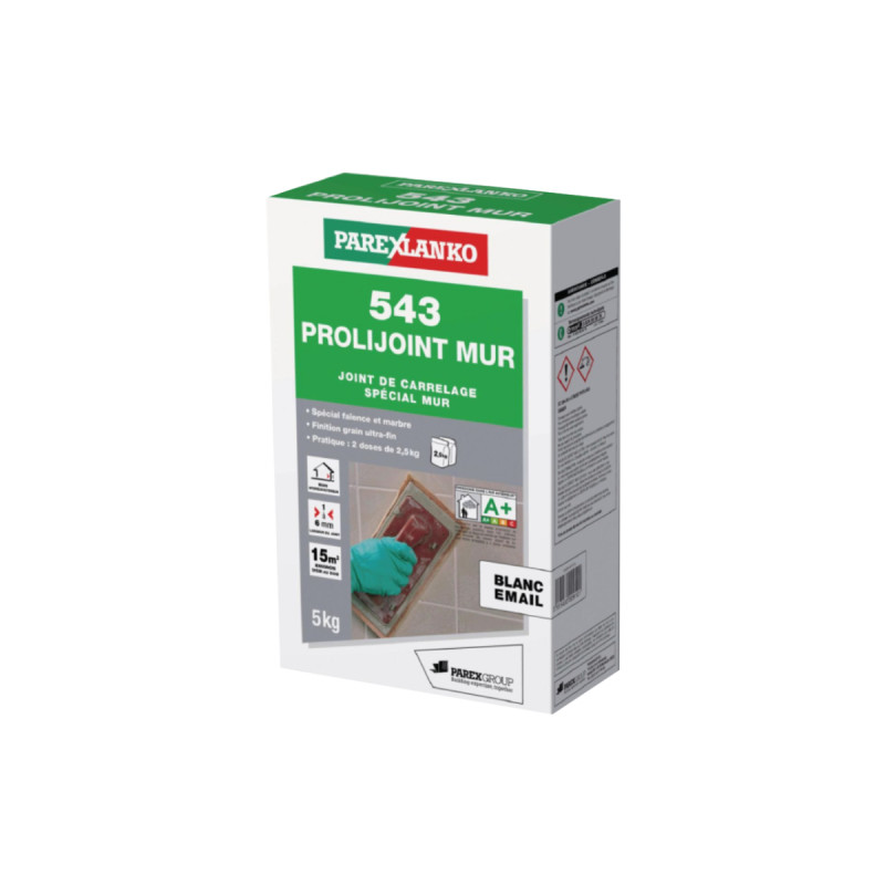 Fliesenfugenmasse Parexlanko 543 Prolijoint Wand - Weiß Email - 5 Kg - L543blanc05