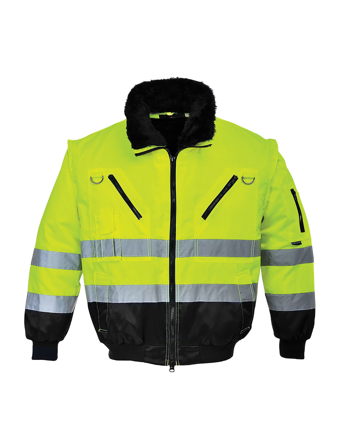 Portwest 4 In 1 Warnschutz Winter Pilotenjacke Gelb M