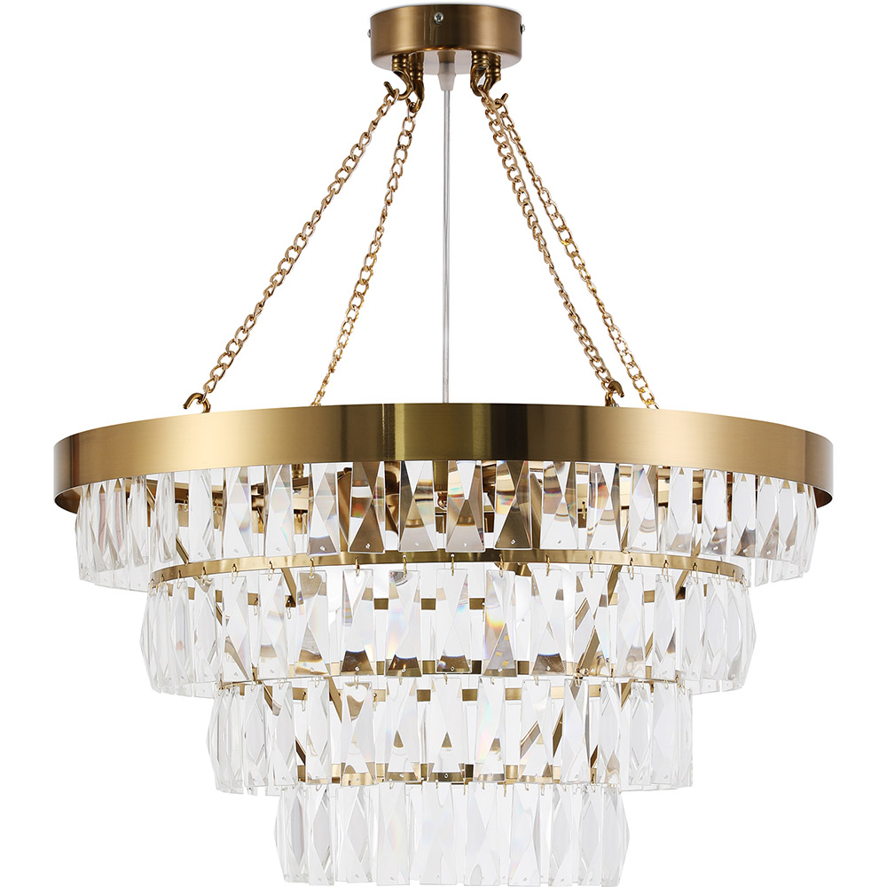 Kristall-deckenlampe - Kronleuchter Pendelleuchte - Loraine Gold