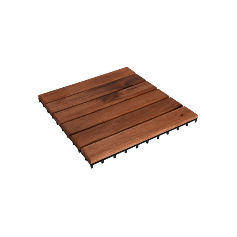Edm - 9 Bodenplatten Aus Akazie Für Die Terrasse Progarden - 30x30cm