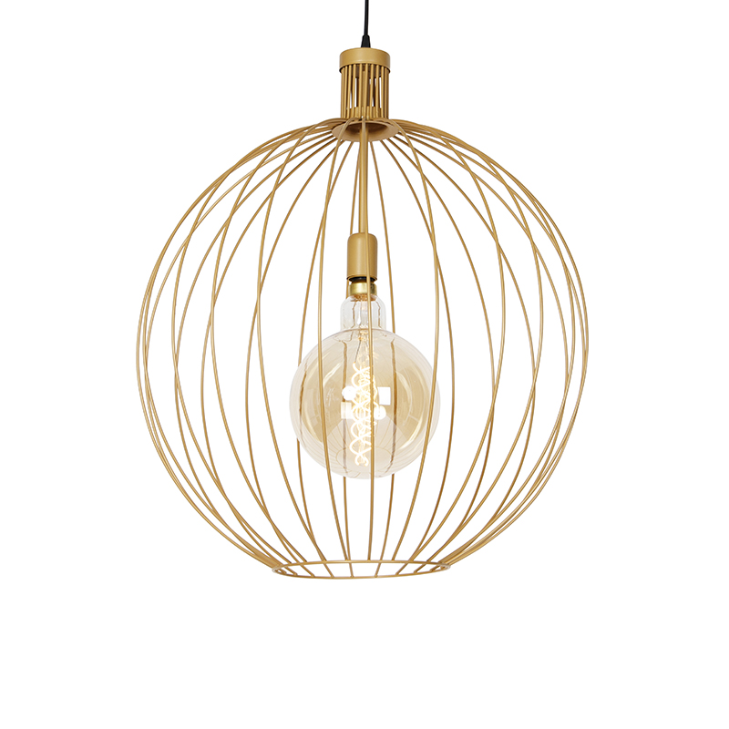 Qazqa Design Hängelampe Gold 60 Cm - Wire Dos