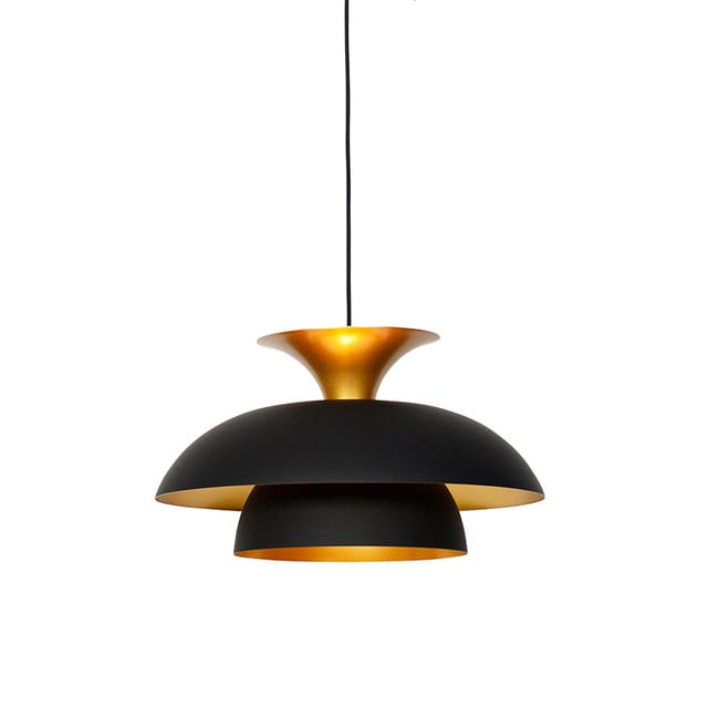 Smarte Hängelampe Schwarz Mit Gold Inkl. Wifi G95 - Titus