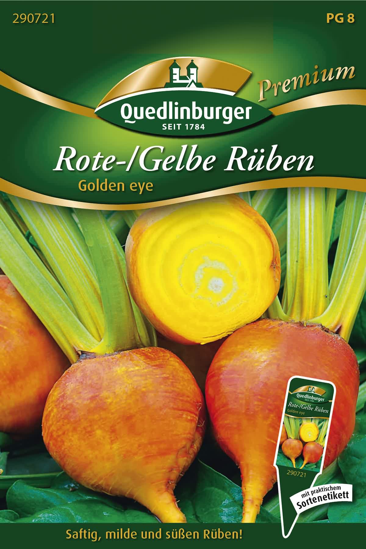 Quedlinburger Rote/gelbe Rübe Golden Eye - Gemüsesamen