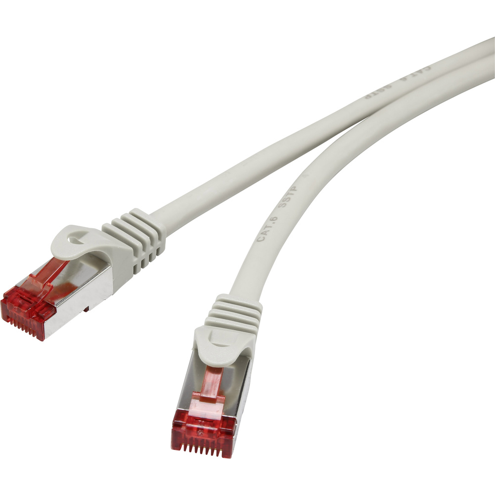 Renkforce - Rf-4724268 Rj45 Netzwerkkabel, Patchkabel Cat 6 S/ftp 10.00 M Grau Mit Rastnasenschutz, Ve