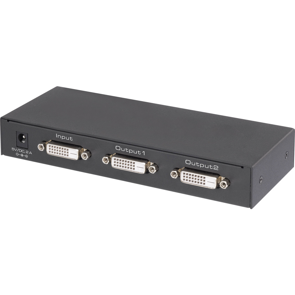 Renkforce 2 Port Dvi-splitter Ultra Hd-fähig 3840 X 2160 Pixel Schwarz