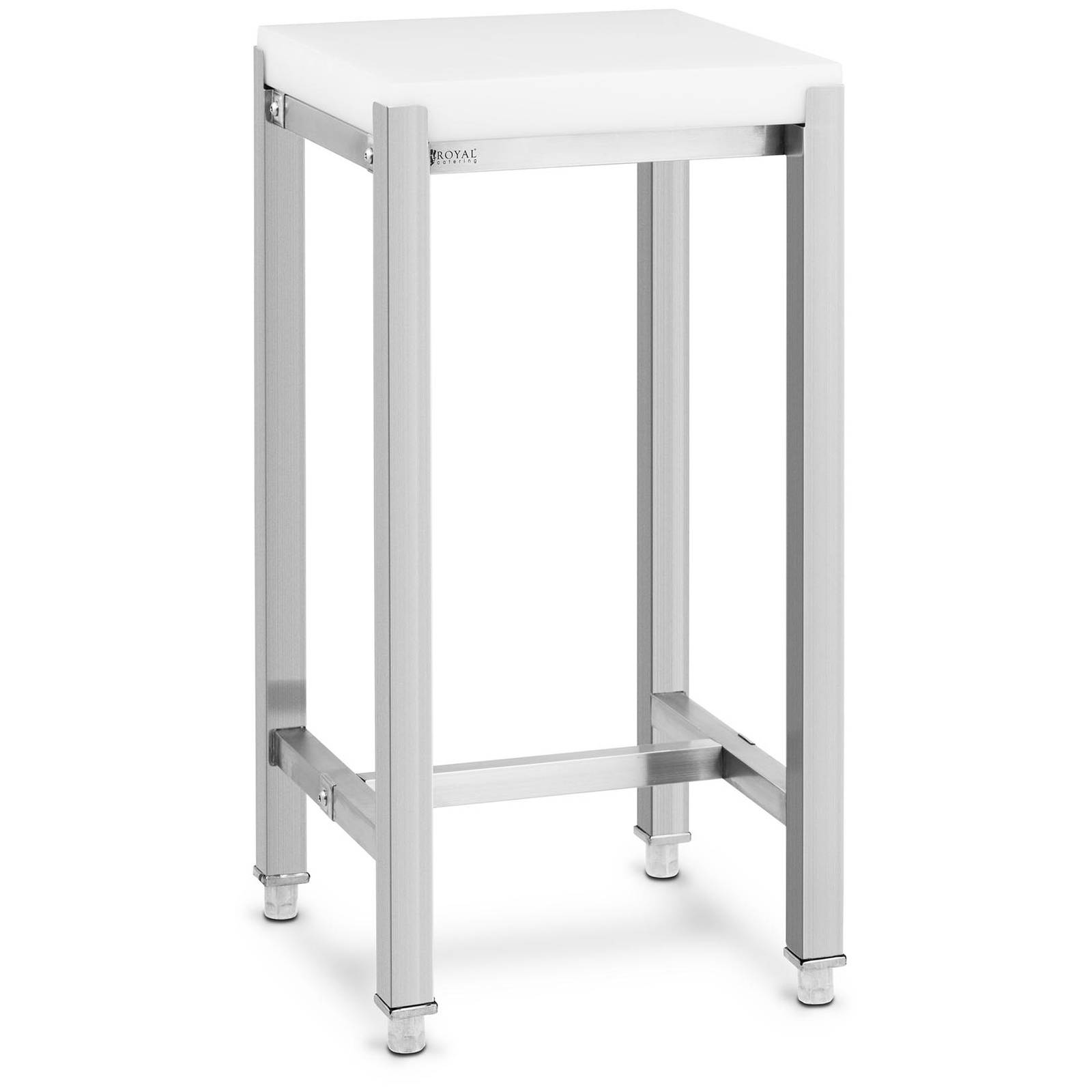 Metzgerblock Hackklotz Küche Fleischerblock 40 X 40 Cm Edelstahl/kunststoff