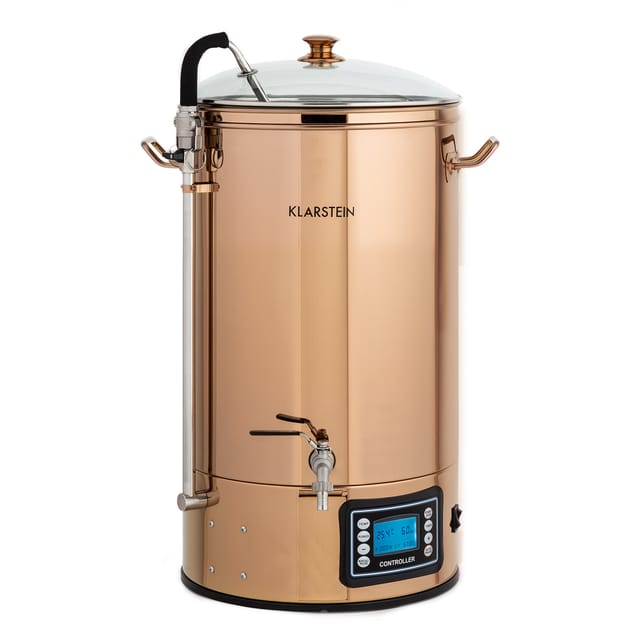 Klarstein Bierbrauset Zum Selber Brauen, Edelstahl-bierbrauset, 30l Bierbrauanlage, Maischekessel Beer Brewing Kit Für Anfänger, 9 Programme, Auto-modus, 2500w Bier Brau Kessel, Braukessel 30 Liter
