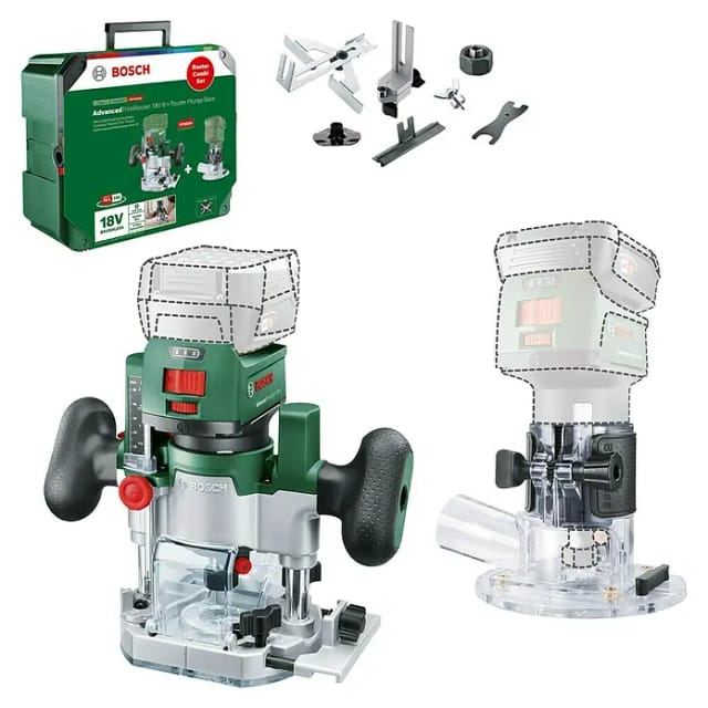 Akku-Oberfräse AdvancedTrimRouter 18V-8 Combi Set