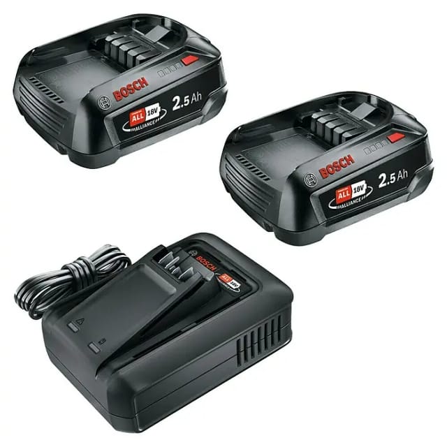 Akku Starter-Set 18V 2x 2,5Ah + Schnellladegerät AL 18V-44