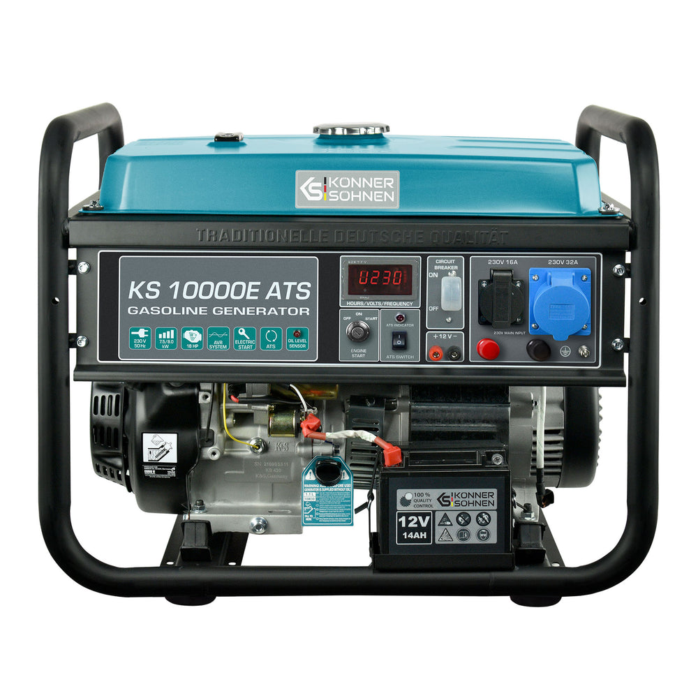 Könner&söhnen - Ks10000e Ats Stromerzeuger Generator Benzin Notstromaggregat 8000w Mit E-start