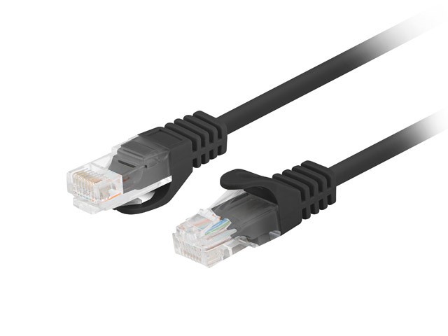 Lanberg Patchkabel Kat. 6 Utp 0,5m 10 Stück Schwarz (pcu6-20cc-0050-bk)