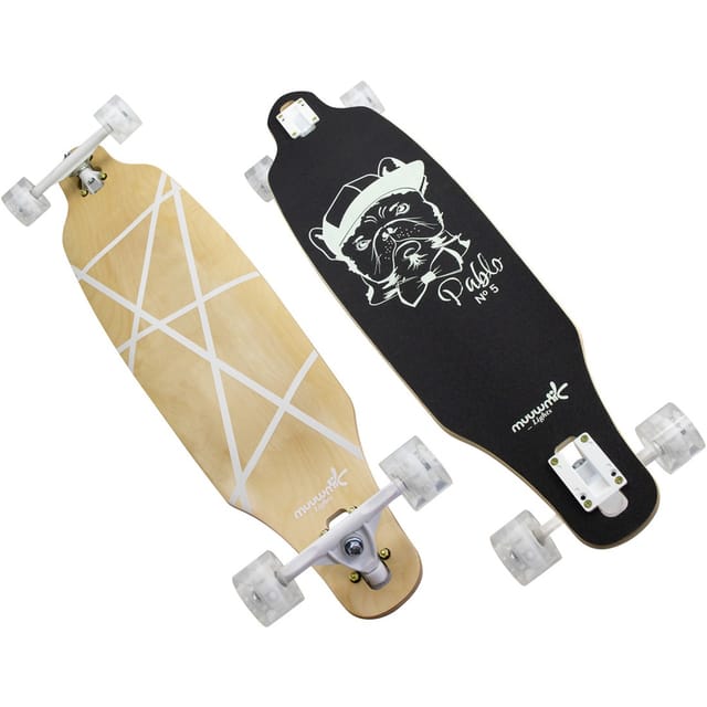 Lights Longboard GLOW ABEC 7 Pablo, Skateboard