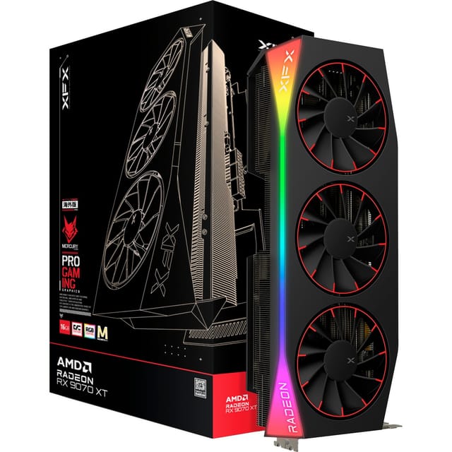 Radeon RX 9070 XT OC Mercury RGB Magnetic Air, Grafikkarte