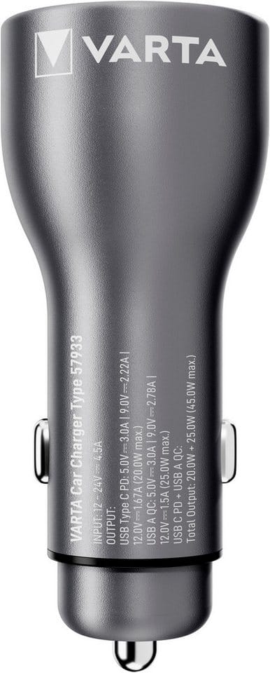 Ladegerät Car Charger KFZ, USB-A + USB-C, 45 Watt