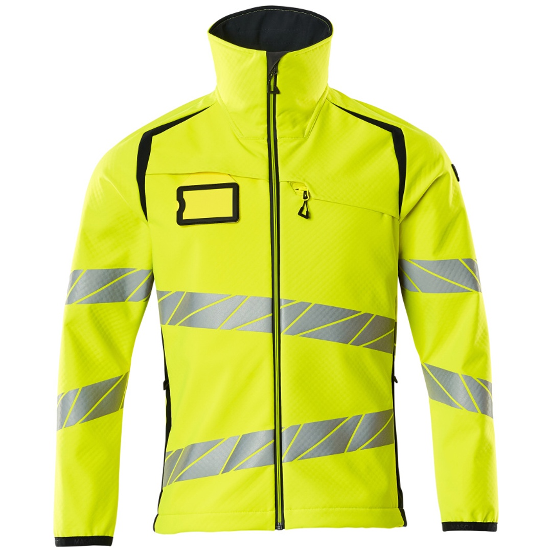 Accelerate Safe Softshelljacke 19002-143-17010 Gr. L Hi-vis Gelb/schwarzblau - Mascot