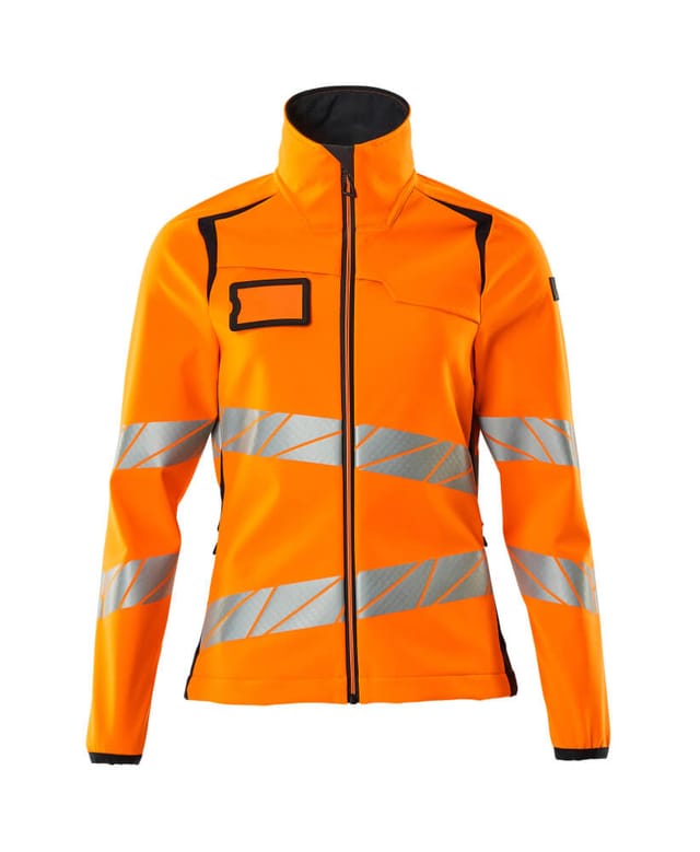 Mascot Soft Shell Jacke, Damenpassform Soft Shell Jacke Gr. 3xl, Hi-vis Orange/schwarzblau