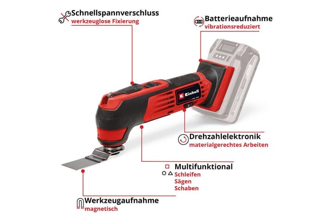 Power X-Change Akku-Multifunktions-Werkzeug TE-MG 18/1 Li-Solo, 18Volt