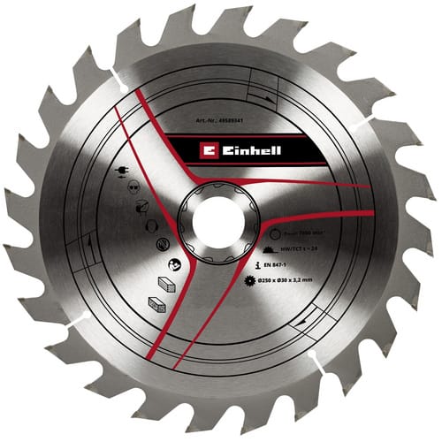 Kreissägeblatt HM, Ø 250 x 30mm, 3,2mm, 24Z