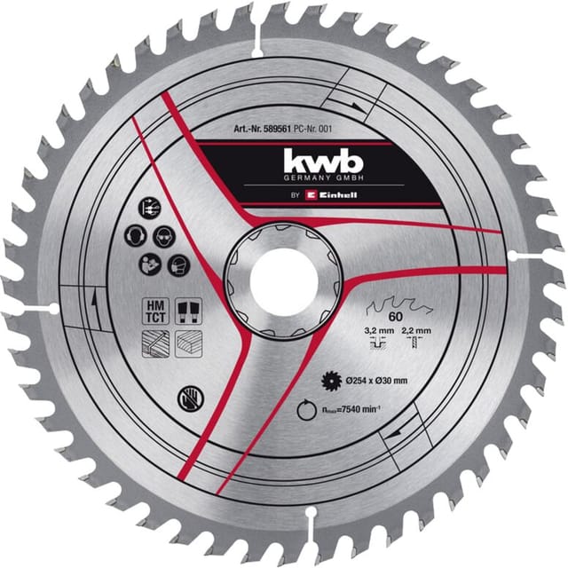Kreissägeblatt HM, Ø 250 x 30mm, 3,2mm, 48Z